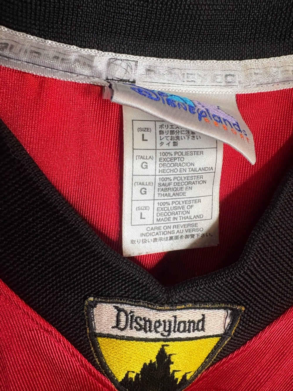 Disney The Incredibles jersey vintage men’s size large Red - Picture 4 of 6